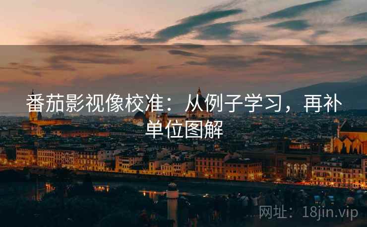 番茄影视像校准：从例子学习，再补单位图解