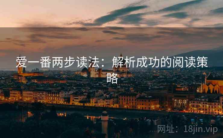 爱一番两步读法:解析成功的阅读策略 爱一番两步读法:解析成功的阅读策略